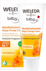 WELEDA Crema protettiva per ferite alla calendula per bambini biologica 75 ml - Unguento / crema per bambini cosmetici naturali per la protezione della pelle sensibile del bambino nella zona del pannolino. Aiuta contro arrossamenti, pelle irritata e dolori Bambini - Bagno e Cura della Pelle Naty Shop Crema protezione ferite 75ml senza profumo