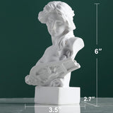 XMGZQ Statua Scultura Bianca di Afrodite, Statua Busto della Mitologia Greca in Resina, per la Decorazione della Stanza della Coquette, Decorazione della Stanza dell'Accademia Oscura, Scaffali per libri, Divisorio, Centrotavola per tavolini Statue e Sculture Naty Shop