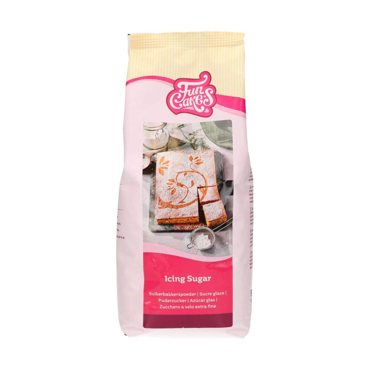 FunCakes Zucchero a Velo, Zucchero a Velo Raffinato per Dolciumi, Texture Ultra Fine, Perfetto per Preparare Crema al Burro o Spalmare Fondant, Halal, 900g Naty Shop Pasta di Zucchero Titolo predefinito
