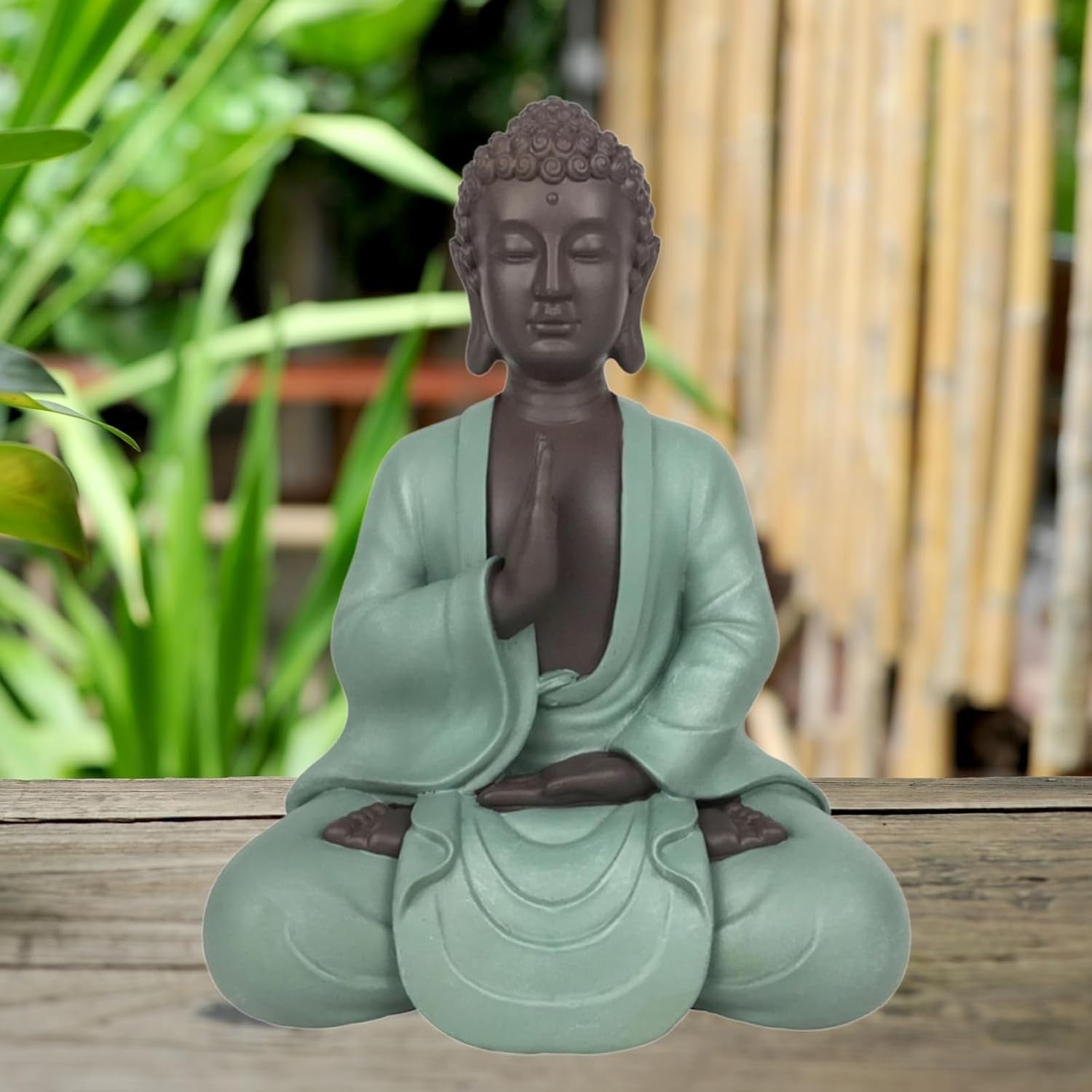 Zen Arôme SBM5 Statua Zen Bodhi, verde/marrone, alta 20 cm Statue e sculture Naty Shop