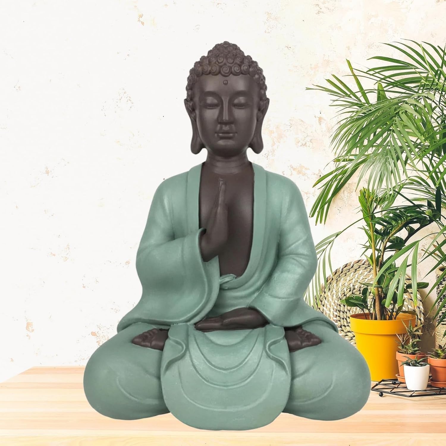 Zen Arôme SBM5 Statua Zen Bodhi, verde/marrone, alta 20 cm Statue e sculture Naty Shop