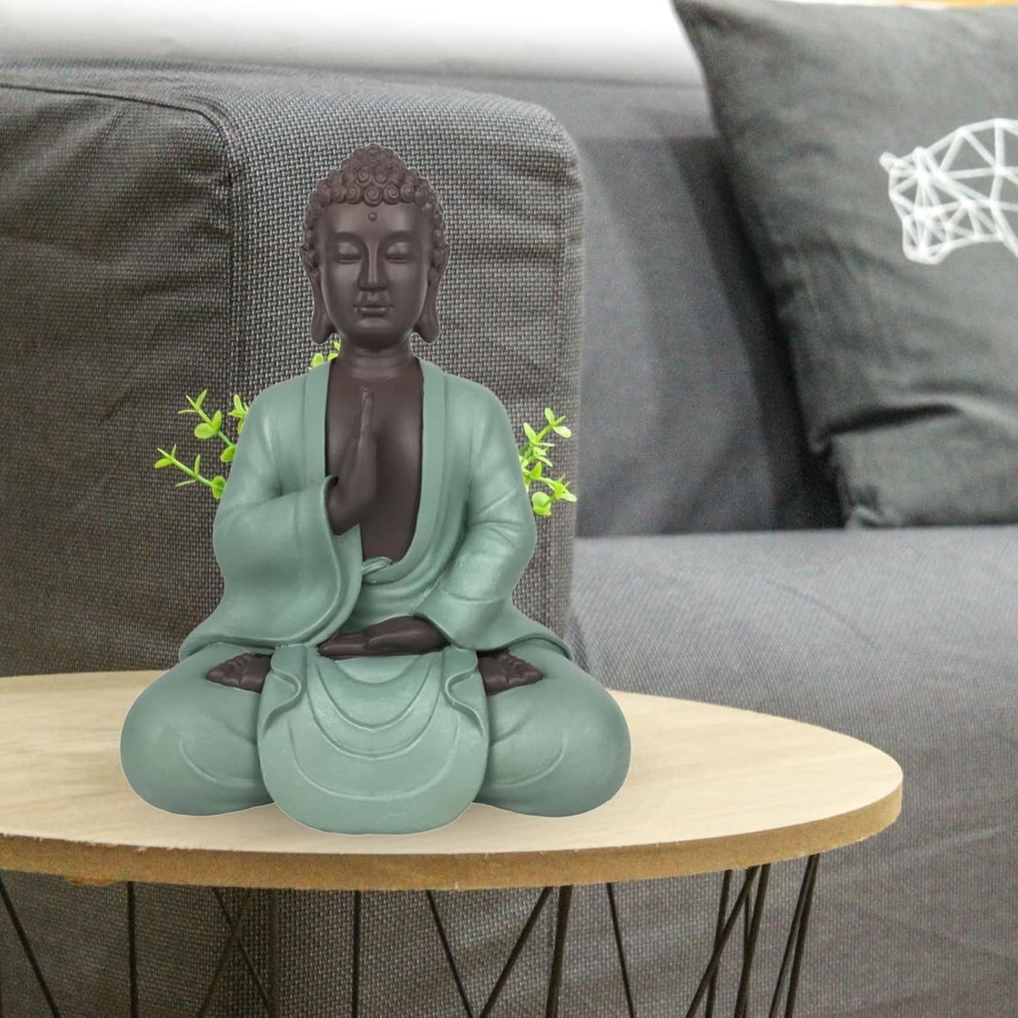 Zen Arôme SBM5 Statua Zen Bodhi, verde/marrone, alta 20 cm Statue e sculture Naty Shop