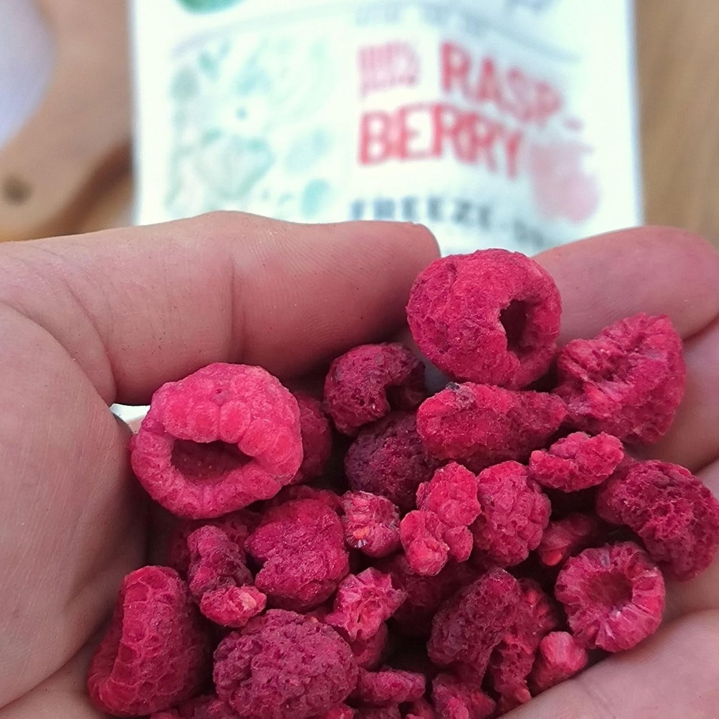 Lamponi liofilizzati Pezzi rotti | XL 300g Frutta secca liofilizzata | Lamponi secchi Frutta liofilizzata Senza Glutine | Frutta liofilizzata | Prodotti disidratati al lampone liofilizzato Naty Shop